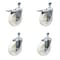 Service Caster 5 Inch SS Nylon Wheel Swivel 1/2 Inch Threaded Stem Caster Total Lock Brake, 2PK SCC-SSTSTTL20S514-NYS-121315-2-S2 - alternate 1